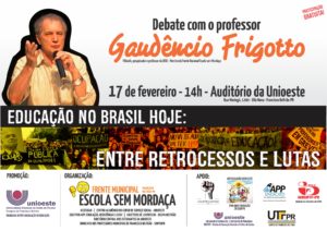 Cartaz debate Frigotto FB