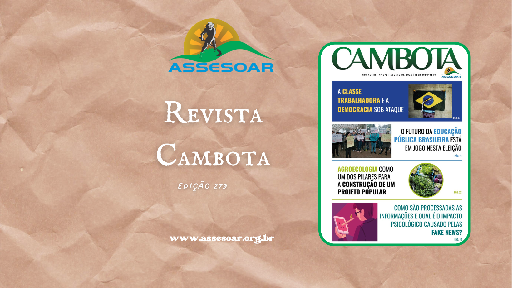 Revista Cambota (Capa para Facebook)